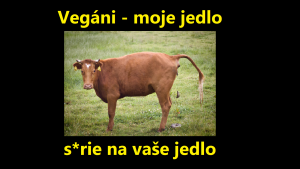 Vegáni - moje jedlo s*rie na vaše jedlo