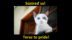 Sústreď sa! Teraz to príde!